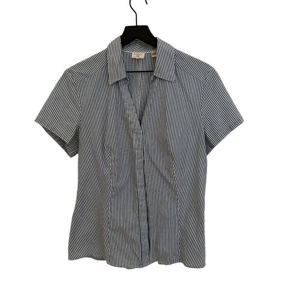 Riders by Lee Vintage Pinstripe Beach Button Down Shirt - Picture 8 of 9